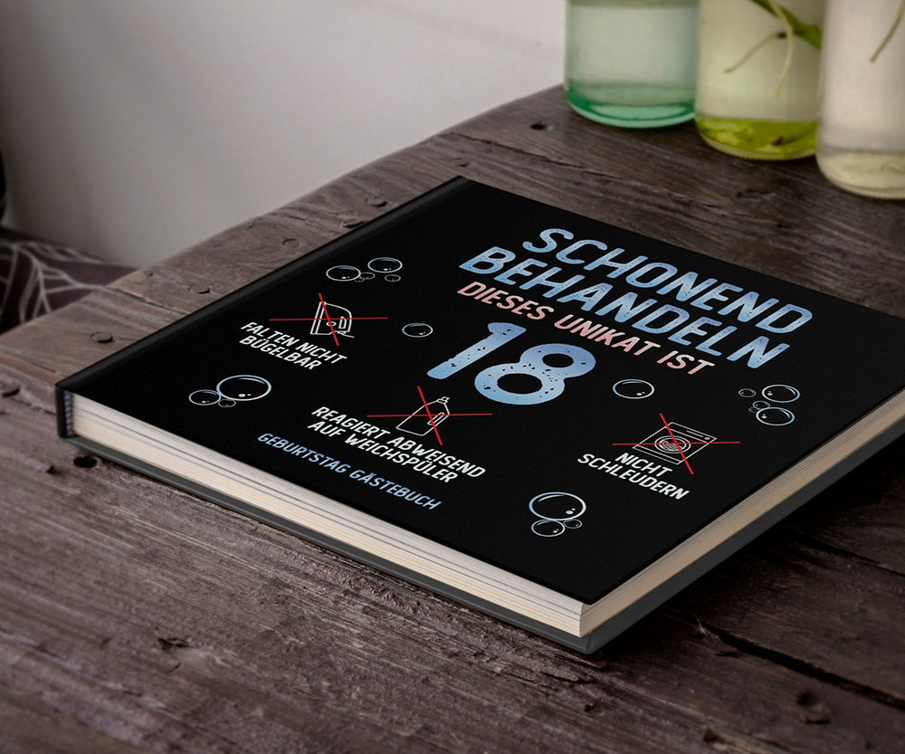 18. Geburtstag Gästebuch schonend behandeln - ymemos
