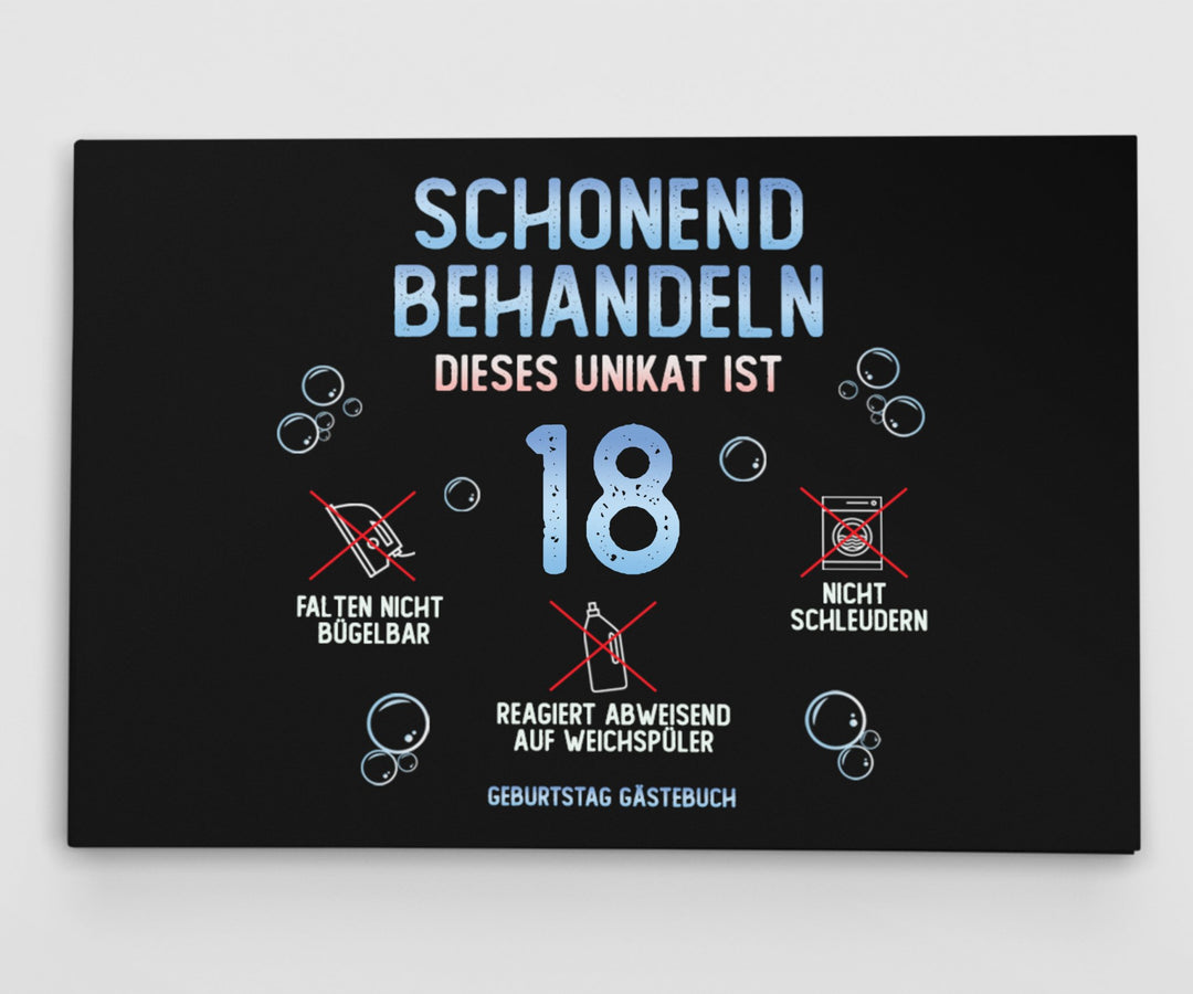 18. Geburtstag Gästebuch schonend behandeln - ymemos
