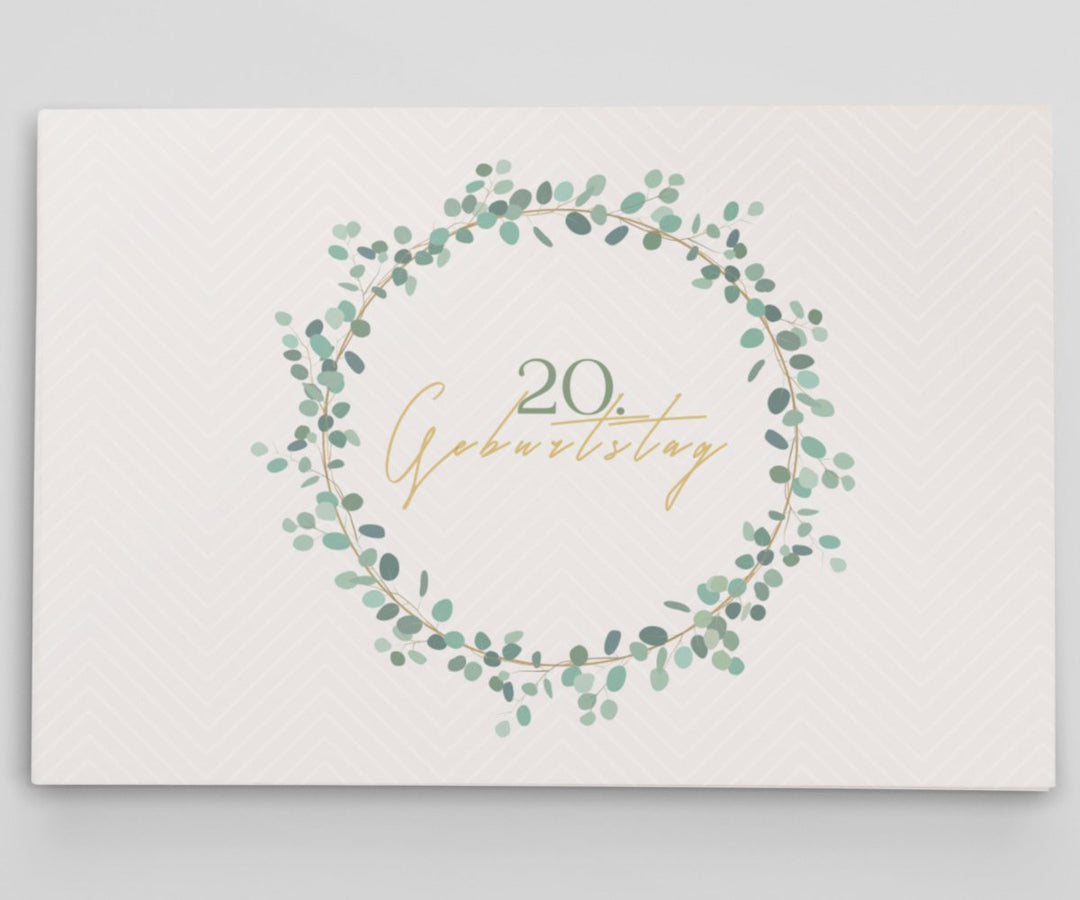 20. Geburtstag Gästebuch Kranz - ymemos