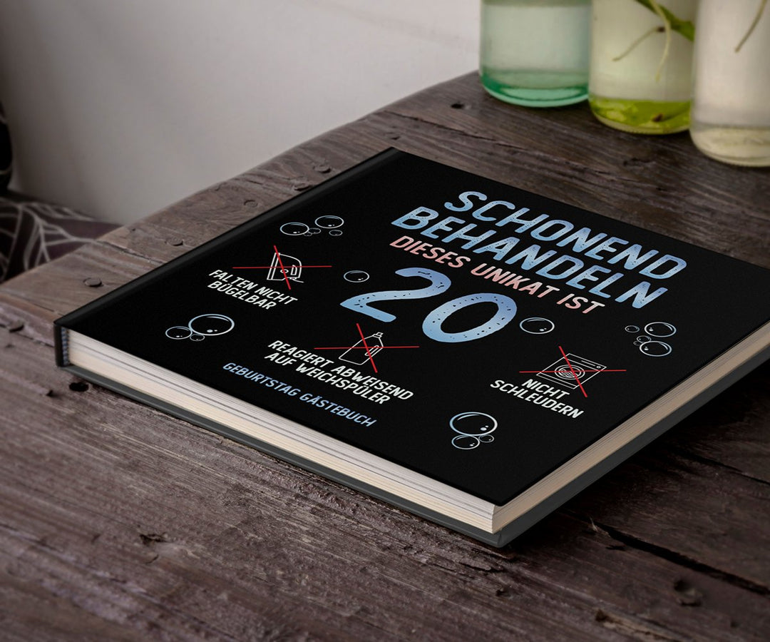 20. Geburtstag Gästebuch schonend behandeln - ymemos