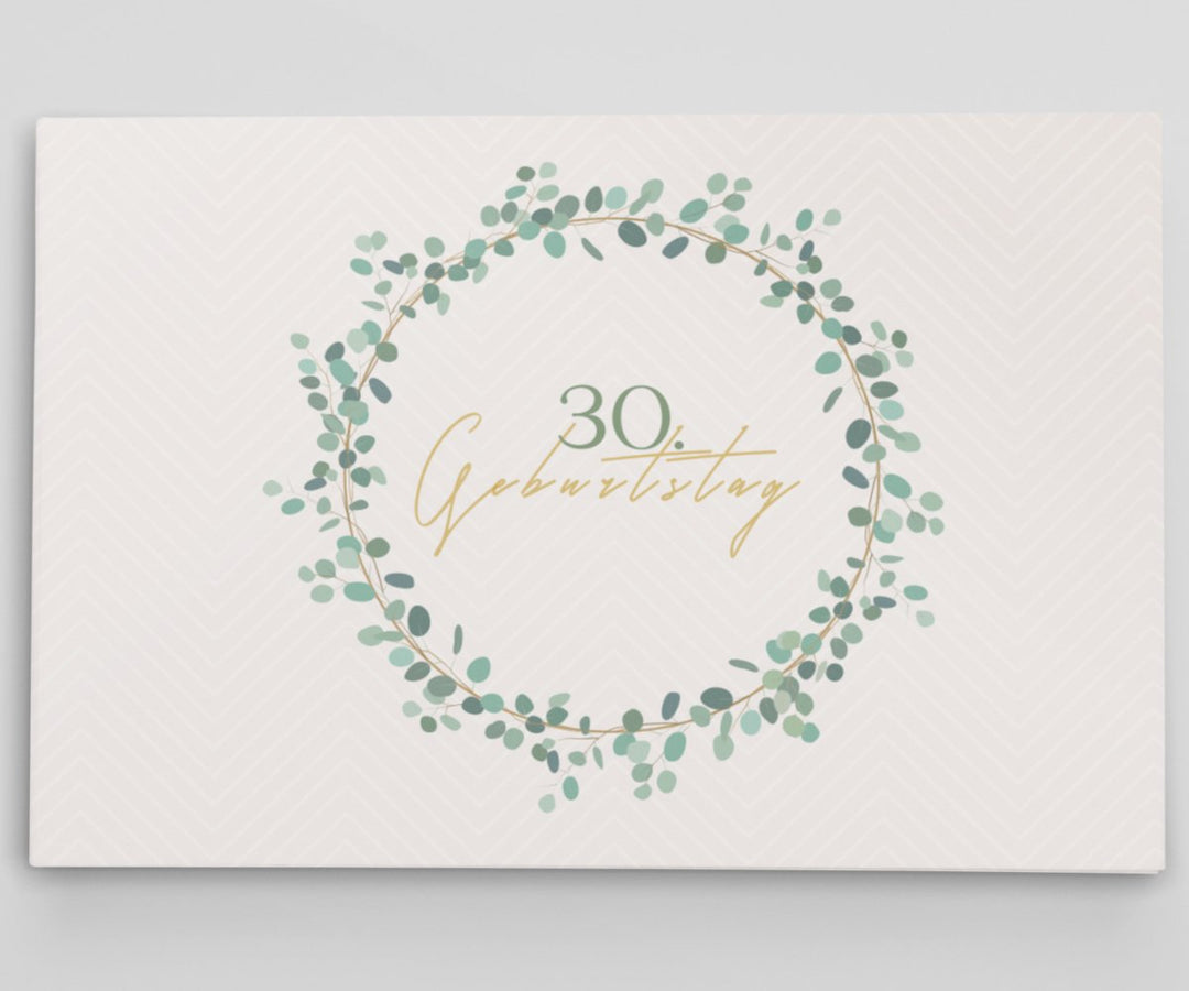 30. Geburtstag Gästebuch Kranz - ymemos