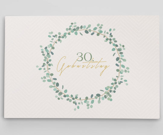 30. Geburtstag Gästebuch Kranz - ymemos