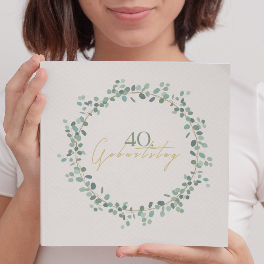 40. Geburtstag Gästebuch Kranz - ymemos
