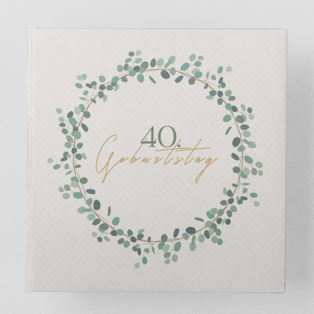 40. Geburtstag Gästebuch Kranz - ymemos