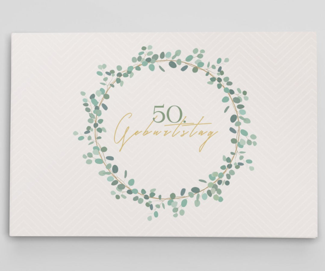 50. Geburtstag Gästebuch Kranz - ymemos