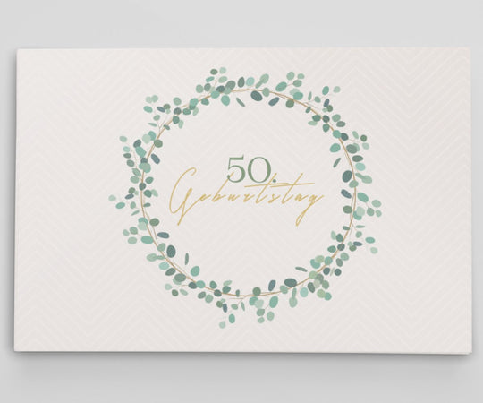 50. Geburtstag Gästebuch Kranz - ymemos