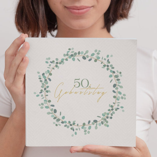 50. Geburtstag Gästebuch Kranz - ymemos