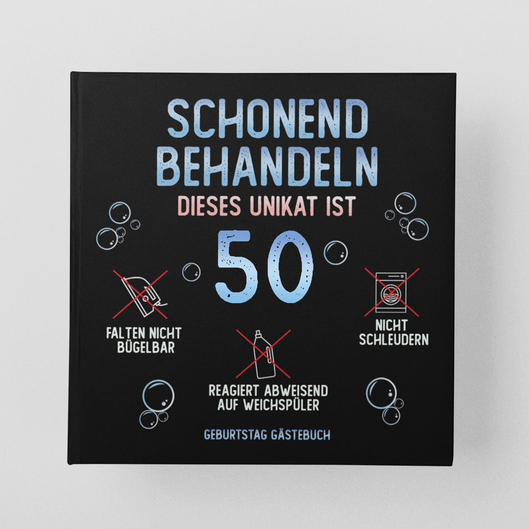 50. Geburtstag Gästebuch schonend behandeln - ymemos