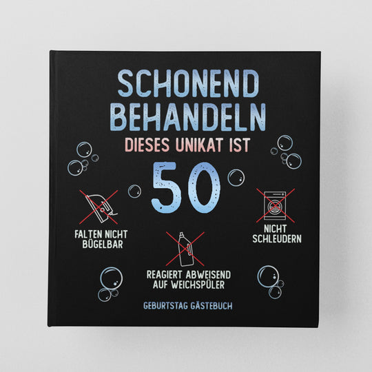 50. Geburtstag Gästebuch schonend behandeln - ymemos