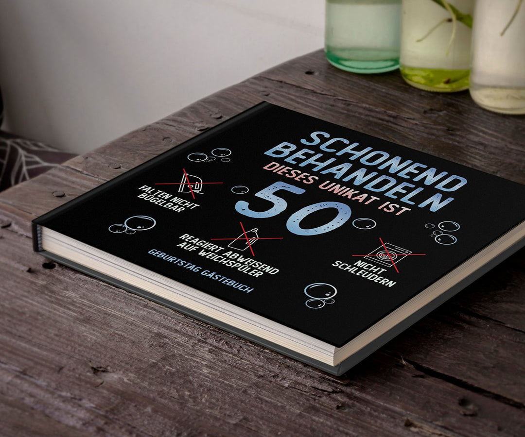 50. Geburtstag Gästebuch schonend behandeln - ymemos