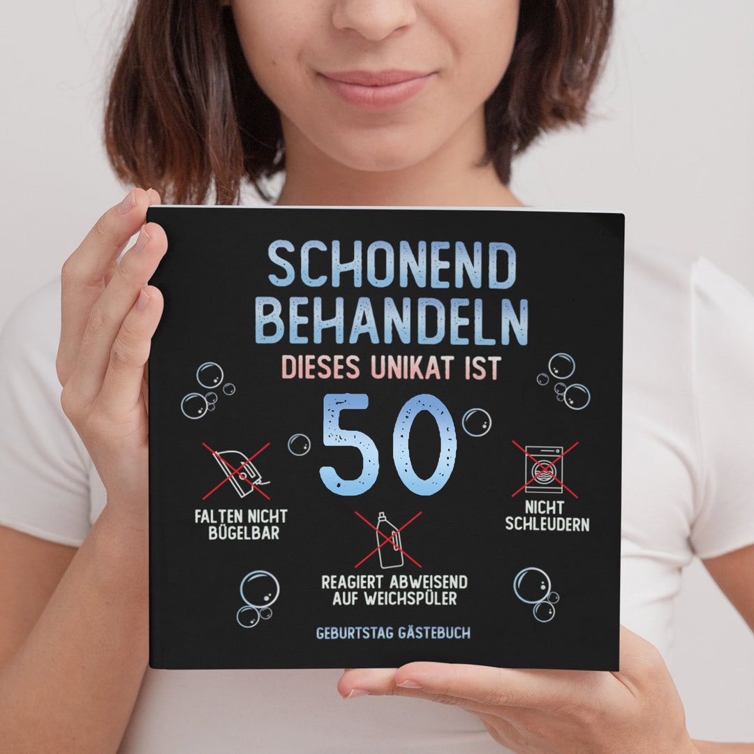 50. Geburtstag Gästebuch schonend behandeln - ymemos