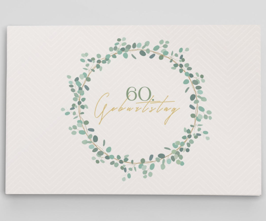 60. Geburtstag Gästebuch Kranz - ymemos