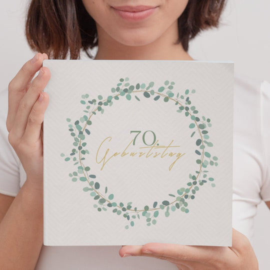 70. Geburtstag Gästebuch Kranz - ymemos