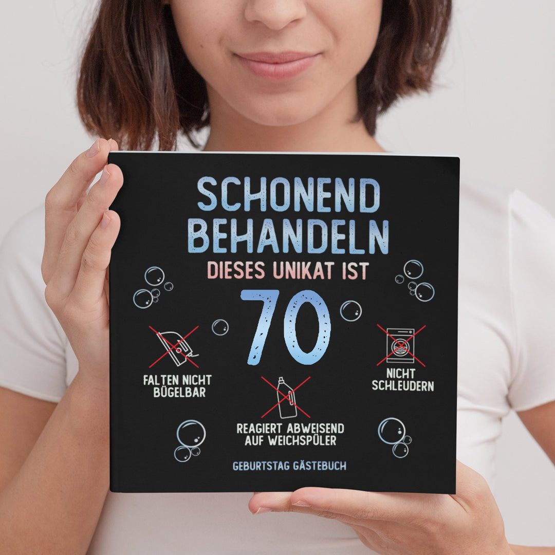 70. Geburtstag Gästebuch schonend behandeln - ymemos