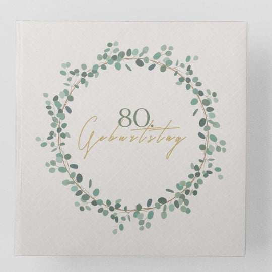80. Geburtstag Gästebuch Kranz - ymemos