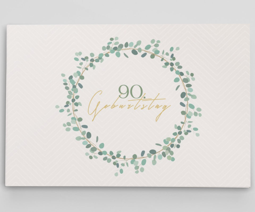 90. Geburtstag Gästebuch Kranz - ymemos