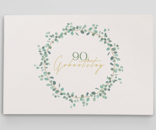 90. Geburtstag Gästebuch Kranz - ymemos