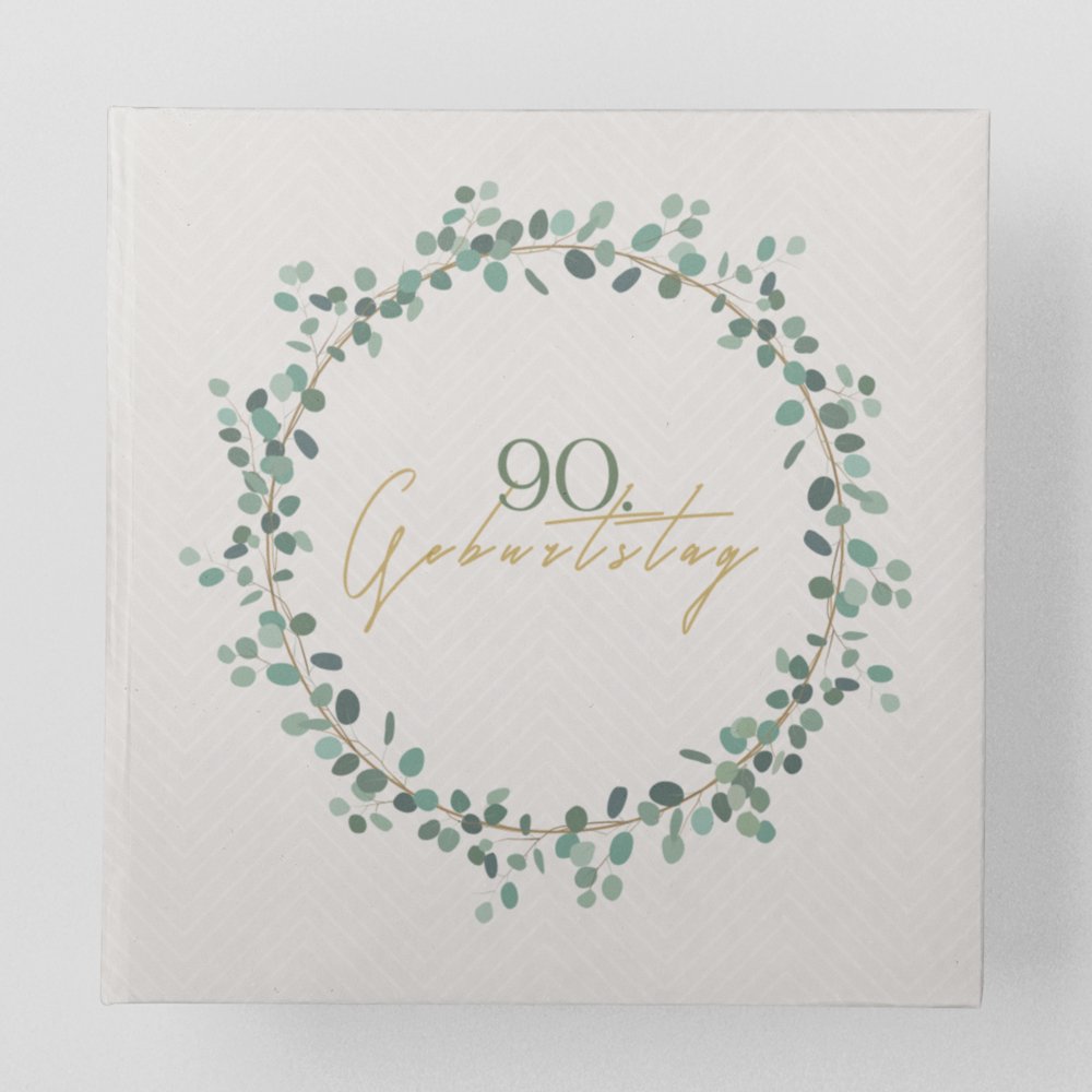 90. Geburtstag Gästebuch Kranz - ymemos