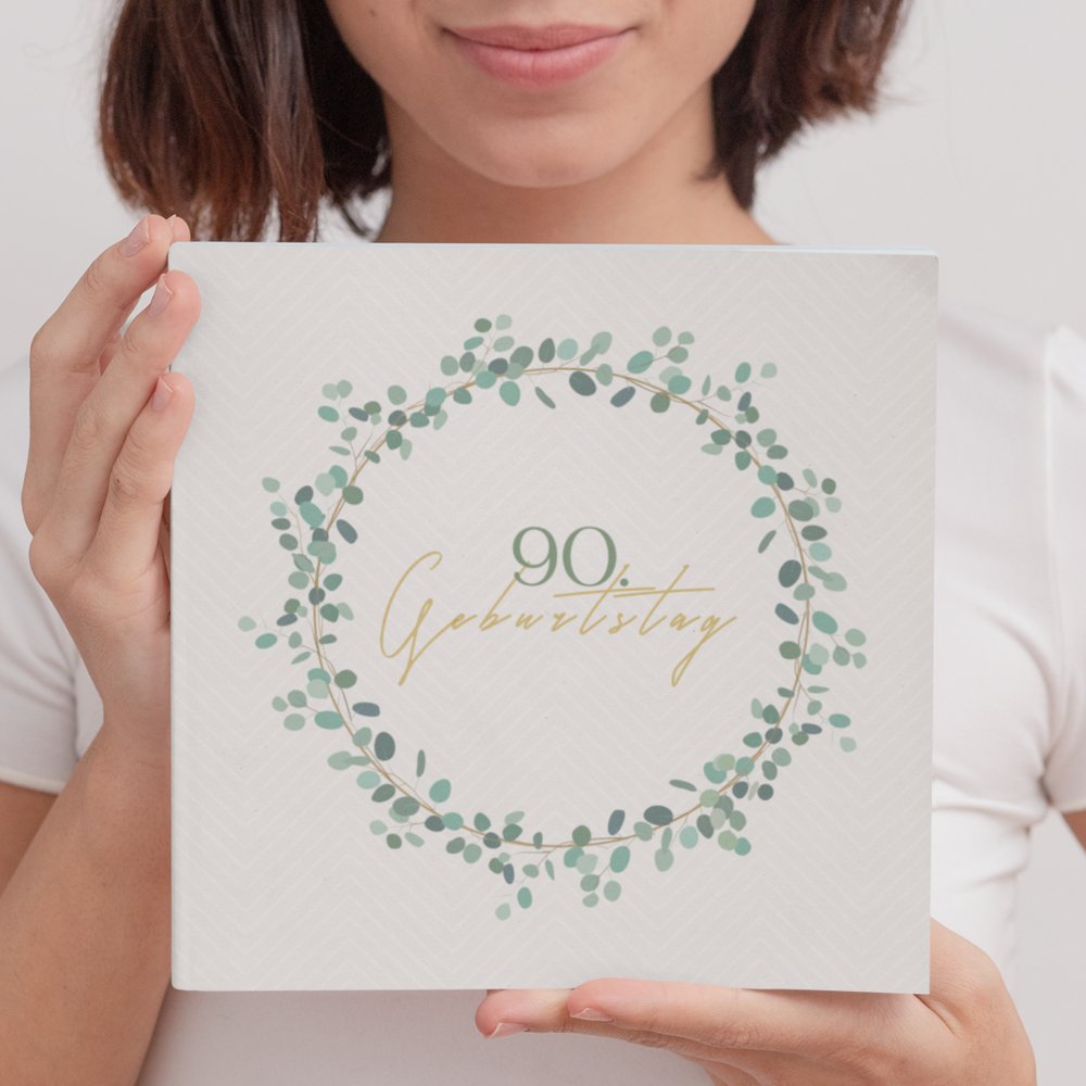 90. Geburtstag Gästebuch Kranz - ymemos