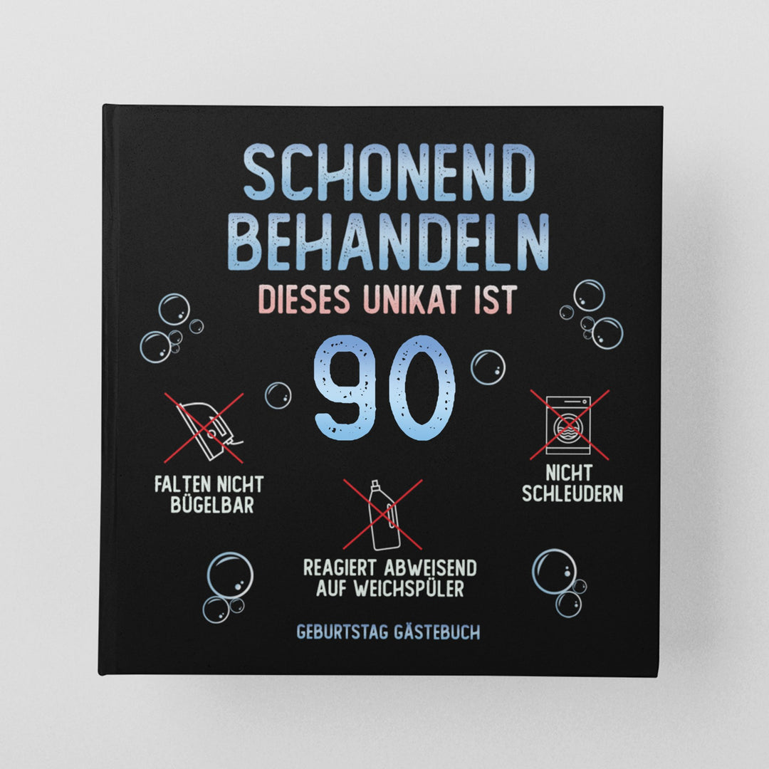 90. Geburtstag Gästebuch schonend behandeln - ymemos