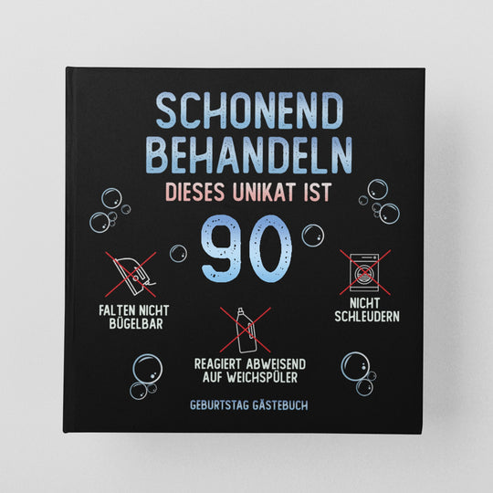 90. Geburtstag Gästebuch schonend behandeln - ymemos