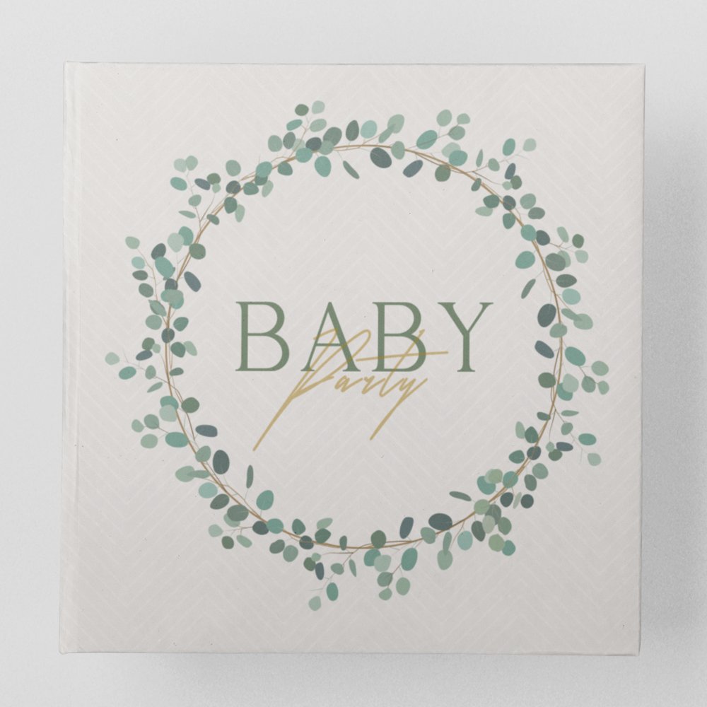 Babyparty Gästebuch Kranz - ymemos