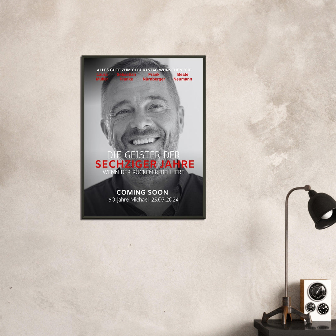 Geburtstag Filmposter DIE GEISTER mit Rahmen - ymemos