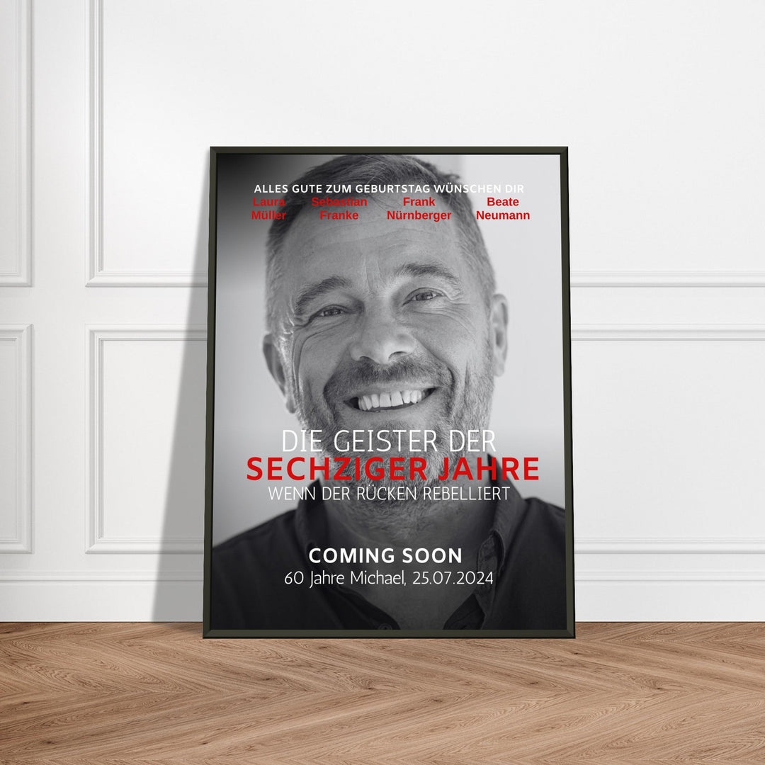 Geburtstag Filmposter DIE GEISTER mit Rahmen - ymemos