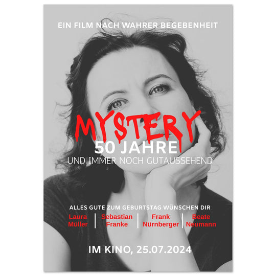 Geburtstag Filmposter MYSTERY - ymemos