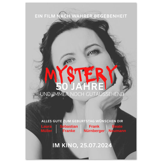 Geburtstag Filmposter MYSTERY - ymemos