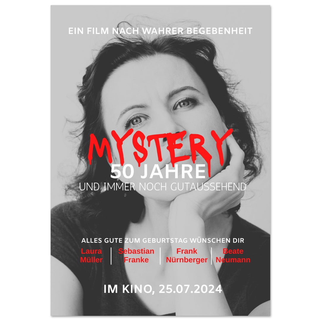 Geburtstag Filmposter MYSTERY - ymemos
