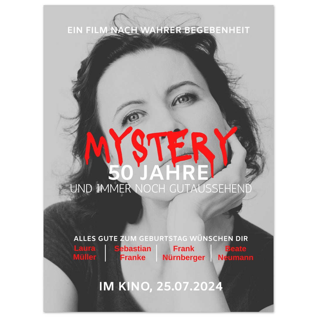 Geburtstag Filmposter MYSTERY - ymemos