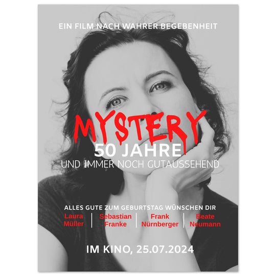 Geburtstag Filmposter MYSTERY - ymemos