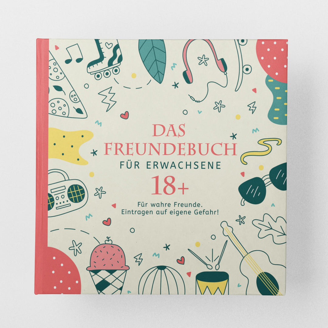 Lustiges Freundebuch für Erwachsene 18+ bunt - ymemos