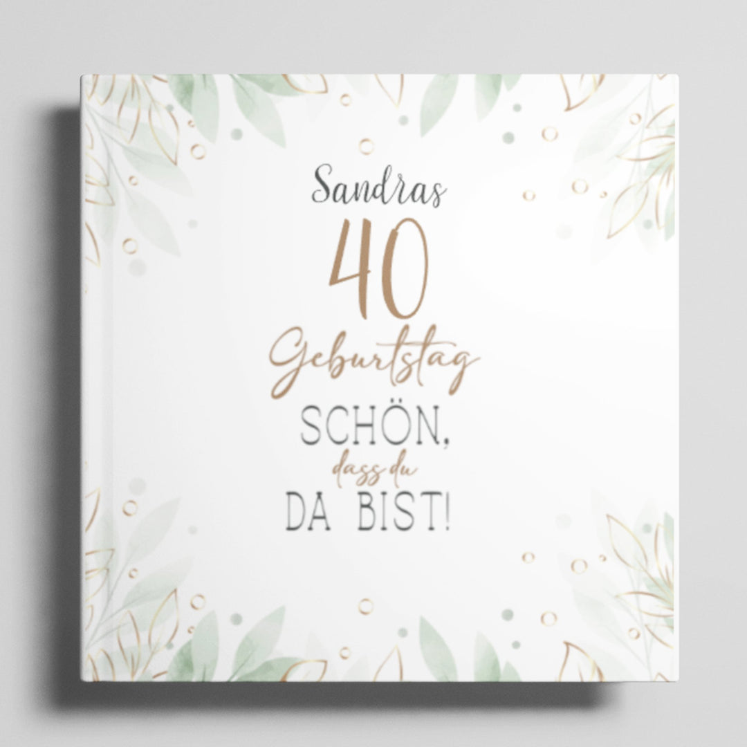 Personalisiertes Geburtstag Gästebuch - ymemos