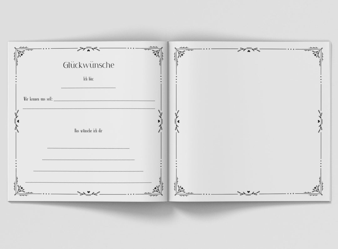 Personalisiertes Geburtstag Gästebuch - ymemos