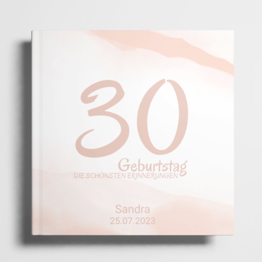 Personalisiertes Geburtstag Gästebuch - ymemos