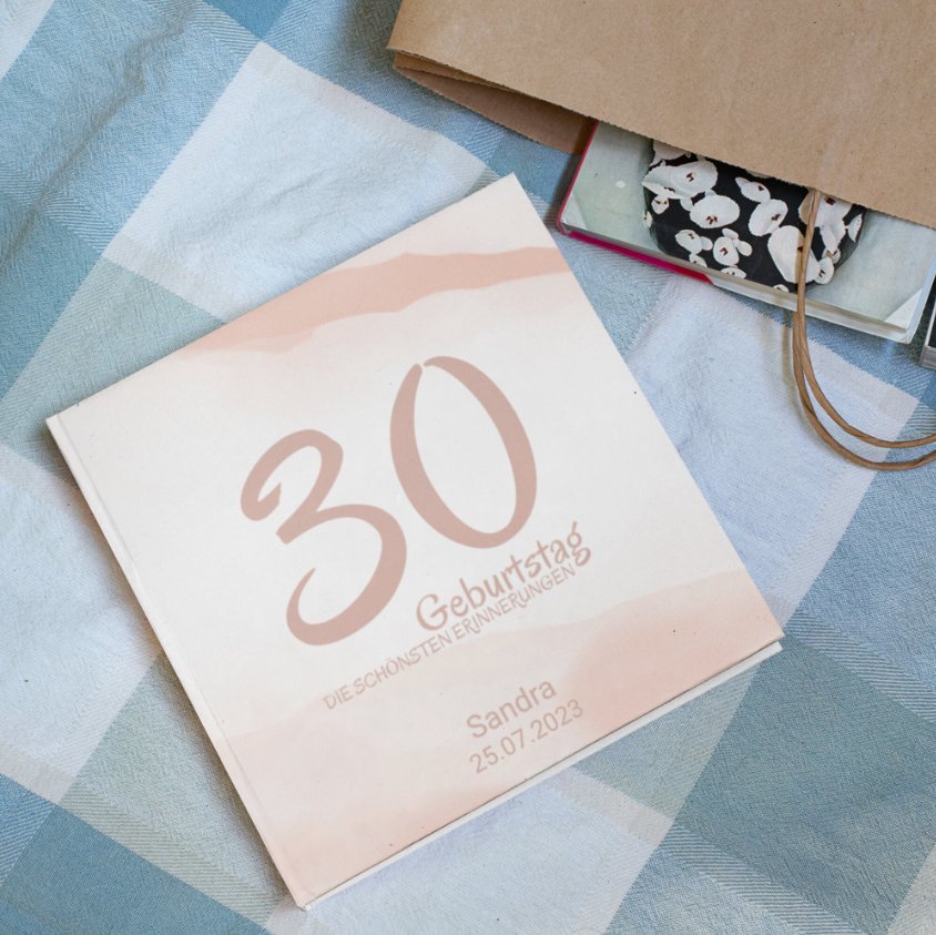 Personalisiertes Geburtstag Gästebuch - ymemos