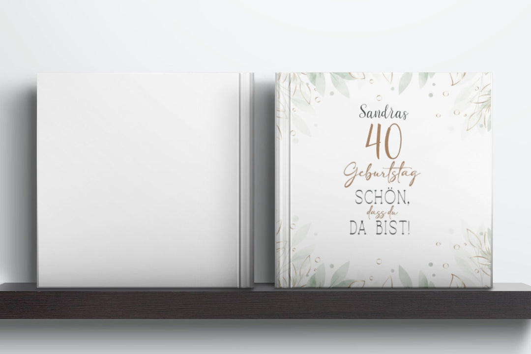 Personalisiertes Geburtstag Gästebuch - ymemos