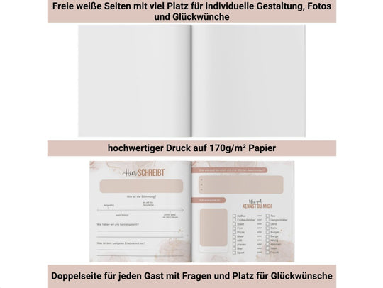 Personalisiertes Geburtstag Gästebuch - ymemos
