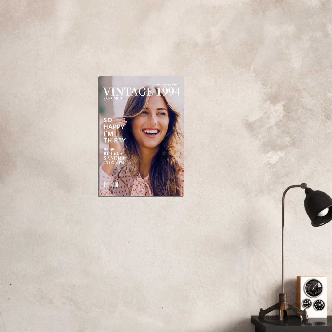 Personalisiertes Geburtstag Poster Magazin-Cover Classic - ymemos