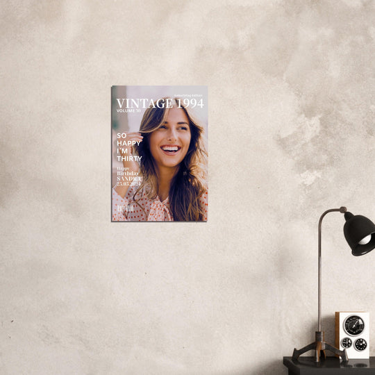 Personalisiertes Geburtstag Poster Magazin-Cover Classic - ymemos