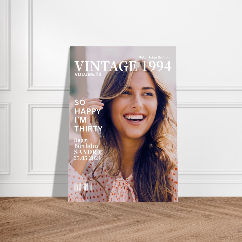 Personalisiertes Geburtstag Poster Magazin-Cover Classic - ymemos