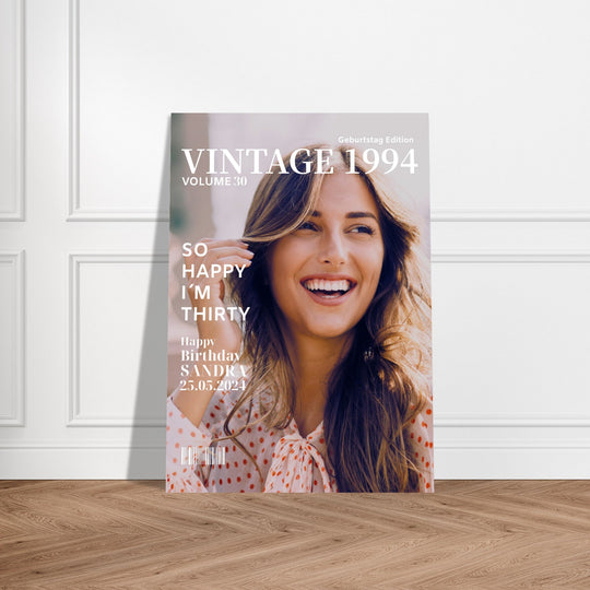 Personalisiertes Geburtstag Poster Magazin-Cover Classic - ymemos